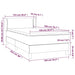 Pat box spring cu saltea, alb, 100x200 cm, piele ecologică - WALTI WALTI