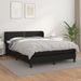 Pat box spring cu saltea, negru, 140x200 cm, piele ecologică - WALTI WALTI