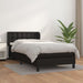 Pat box spring cu saltea, negru, 90x190 cm, piele ecologică - WALTI WALTI