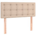 Pat box spring cu saltea, cappuccino, 100x200cm piele ecologică - WALTI WALTI