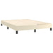 Pat box spring cu saltea, crem, 140x190 cm, piele ecologică - WALTI WALTI