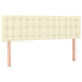 Pat box spring cu saltea, crem, 140x190 cm, piele ecologică - WALTI WALTI