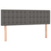 Pat box spring cu saltea, gri, 140x200 cm, piele ecologică - WALTI WALTI