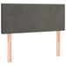 Pat box spring cu saltea, gri închis, 90x190 cm, catifea - WALTI WALTI