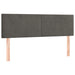 Pat box spring cu saltea, gri închis, 140x190 cm, catifea - WALTI WALTI