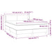 Pat box spring cu saltea, negru, 140x190 cm, catifea - WALTI WALTI