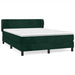 Pat box spring cu saltea, verde închis, 140x190 cm, catifea - WALTI WALTI