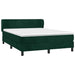 Pat box spring cu saltea, verde închis, 140x190 cm, catifea - WALTI WALTI