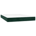 Pat box spring cu saltea, verde închis, 140x190 cm, catifea - WALTI WALTI