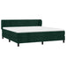 Pat box spring cu saltea, verde închis, 160x200 cm, catifea - WALTI WALTI