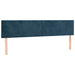Pat box spring cu saltea, albastru închis, 160x200 cm, catifea - WALTI WALTI