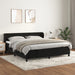 Pat box spring cu saltea, negru, 180x200 cm, catifea - WALTI WALTI