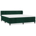 Pat box spring cu saltea, verde închis, 180x200 cm, catifea - WALTI WALTI