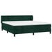 Pat box spring cu saltea, verde închis, 180x200 cm, catifea - WALTI WALTI