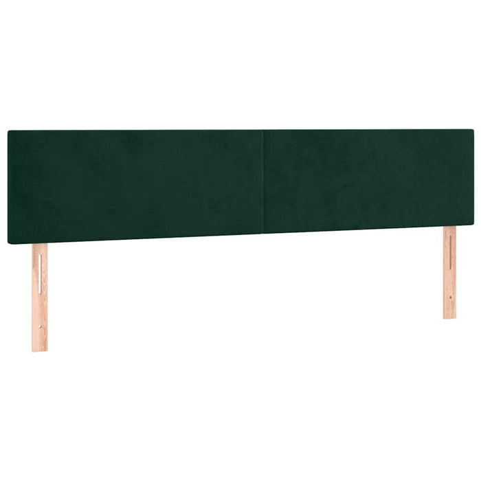 Pat box spring cu saltea, verde închis, 180x200 cm, catifea - WALTI WALTI