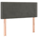 Pat box spring cu saltea, gri închis, 90x190 cm, catifea - WALTI WALTI