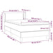 Pat box spring cu saltea, negru, 90x200 cm, catifea - WALTI WALTI