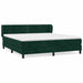 Pat box spring cu saltea, verde închis, 180x200 cm, catifea - WALTI WALTI