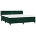 Pat box spring cu saltea, verde închis, 180x200 cm, catifea - WALTI WALTI