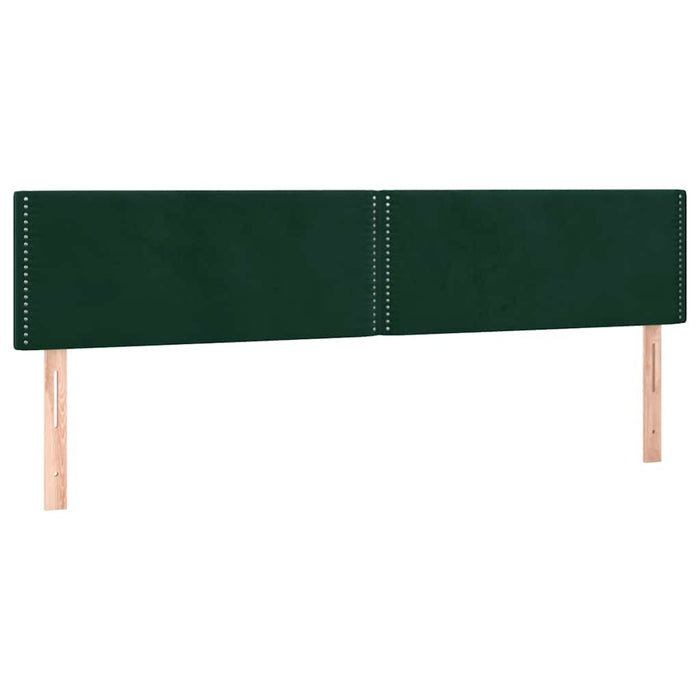 Pat box spring cu saltea, verde închis, 180x200 cm, catifea - WALTI WALTI