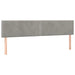 Pat box spring cu saltea, gri deschis, 200x200 cm, catifea - WALTI WALTI