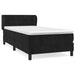 Pat box spring cu saltea, negru, 80x200 cm, catifea - WALTI WALTI
