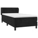 Pat box spring cu saltea, negru, 100x200 cm, catifea - WALTI WALTI