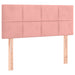 Pat box spring cu saltea, roz, 100x200 cm, catifea - WALTI WALTI