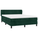 Pat box spring cu saltea, verde închis, 140x200 cm, catifea - WALTI WALTI