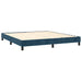 Pat box spring cu saltea, albastru închis, 160x200 cm, catifea - WALTI WALTI