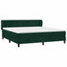 Pat box spring cu saltea, verde închis, 180x200 cm, catifea - WALTI WALTI