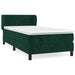 Pat box spring cu saltea, verde închis, 90x190 cm, catifea - WALTI WALTI