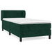 Pat box spring cu saltea, verde închis, 90x200 cm, catifea - WALTI WALTI