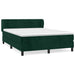 Pat box spring cu saltea, verde închis, 140x190 cm, catifea - WALTI WALTI