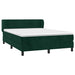 Pat box spring cu saltea, verde închis, 140x190 cm, catifea - WALTI WALTI