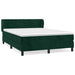 Pat box spring cu saltea, verde închis, 140x200 cm, catifea - WALTI WALTI