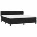 Pat box spring cu saltea, negru, 180x200 cm, catifea - WALTI WALTI