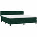 Pat box spring cu saltea, verde închis, 180x200 cm, catifea - WALTI WALTI
