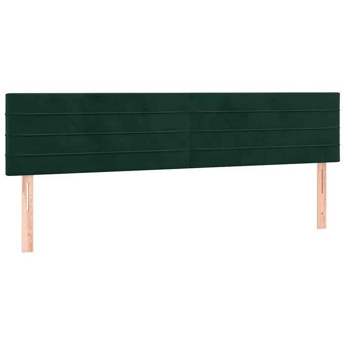 Pat box spring cu saltea, verde închis, 180x200 cm, catifea - WALTI WALTI