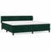 Pat box spring cu saltea, verde închis, 200x200 cm, catifea - WALTI WALTI