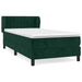 Pat box spring cu saltea, verde închis, 90x200 cm, catifea - WALTI WALTI