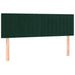 Pat box spring cu saltea, verde închis, 140x190 cm, catifea - WALTI WALTI