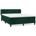 Pat box spring cu saltea, verde închis, 140x200 cm, catifea - WALTI WALTI