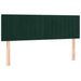 Pat box spring cu saltea, verde închis, 140x200 cm, catifea - WALTI WALTI