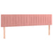 Pat box spring cu saltea, roz, 160x200 cm, catifea - WALTI WALTI