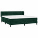 Pat box spring cu saltea, verde închis, 180x200 cm, catifea - WALTI WALTI