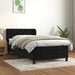 Pat box spring cu saltea, negru, 80x200 cm, catifea - WALTI WALTI