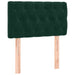 Pat box spring cu saltea, verde închis, 80x200 cm, catifea - WALTI WALTI