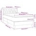 Pat box spring cu saltea, negru, 90x190 cm, catifea - WALTI WALTI