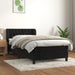 Pat box spring cu saltea, negru, 90x190 cm, catifea - WALTI WALTI